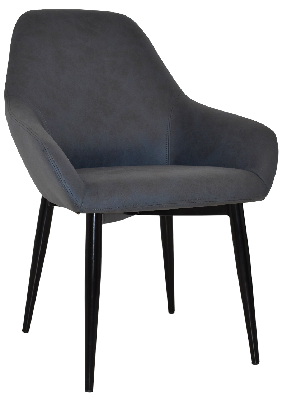 tub bronte metal black - pelle navy 