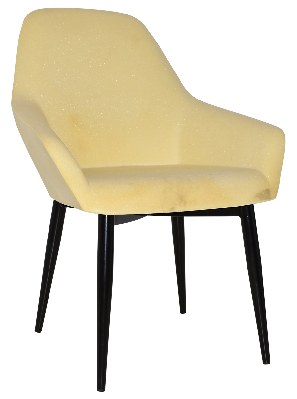 tub bronte metal black - unupholstered 