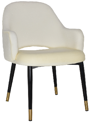 xl tub albury metal (slim) black brass - unupholstered 