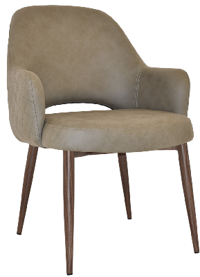 xl tub albury metal light walnut - pelle/benito sage 