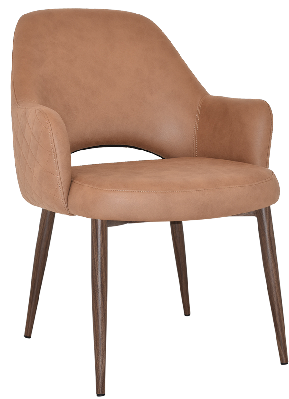 xl tub albury metal light walnut - pelle/benito tan 