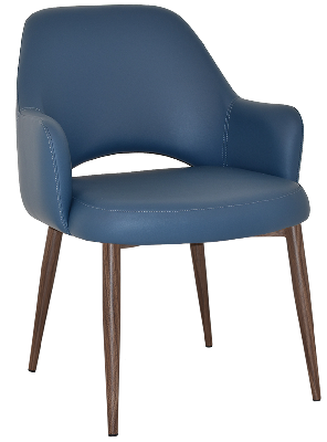 xl tub albury metal light walnut - vinyl blue 