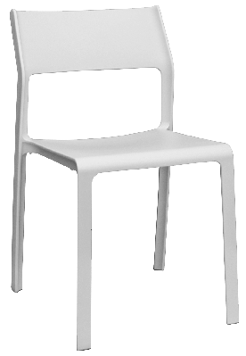 chair trill white 