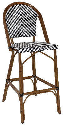 stool amalfi black 