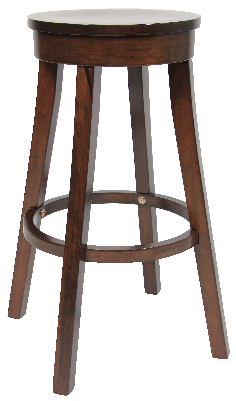 stool bonn 750mm dark walnut 