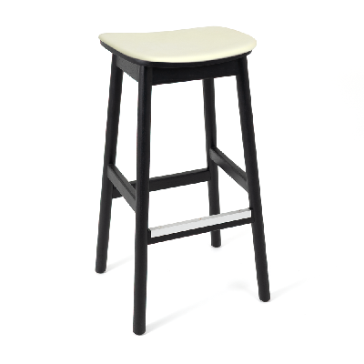 stool matilda no back black - unupholstered 