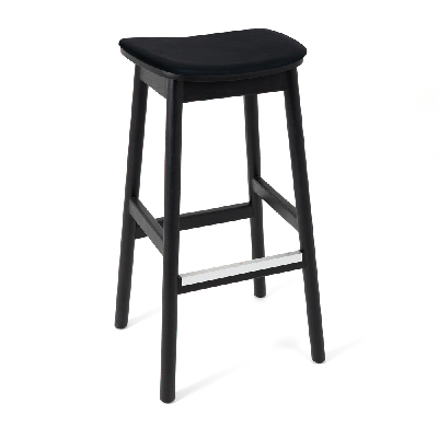 stool matilda no back black - vinyl black 