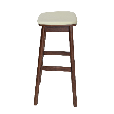 stool matilda no back light walnut - unupholstered 