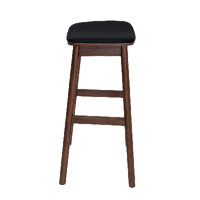 stool matilda no back light walnut - vinyl black 