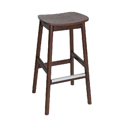 stool matilda no back light walnut 