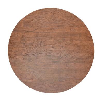 table top timber round 700 mm light walnut 