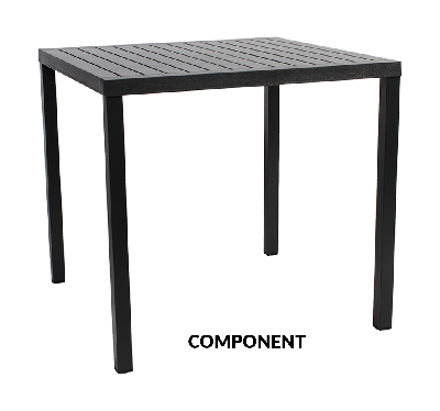table cube 800mm anthracite 