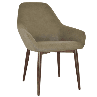 bronte tub armchair - pelle sage 