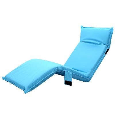 new adjustable beach sun pool lounger - blue