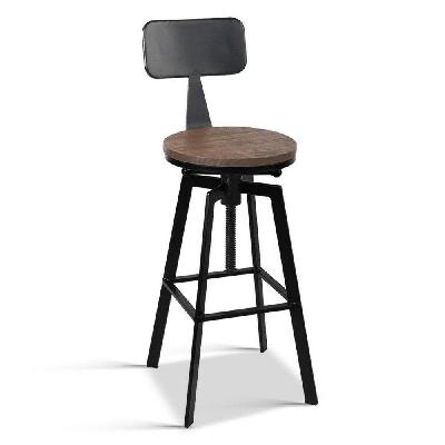 new rustic industrial metal bar stool