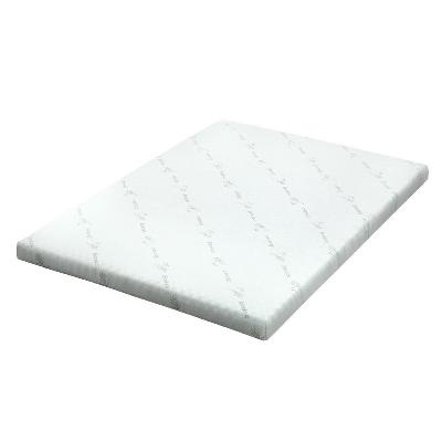 cool gel memory foam mattress topper w/bamboo cover 8cm - double