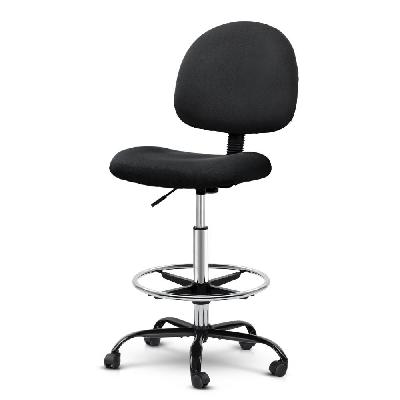 new office chair veer drafting stool fabric chairs black