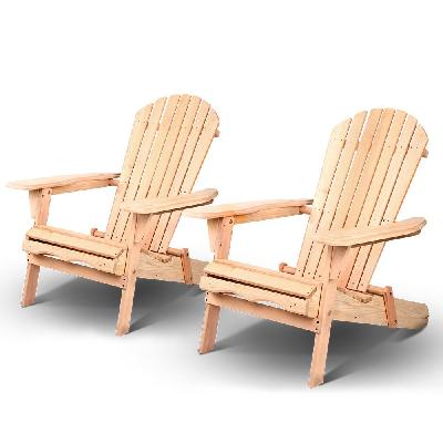 set of 2 patio furniture outdoor chairs beach chair wooden adirondack garden lounge