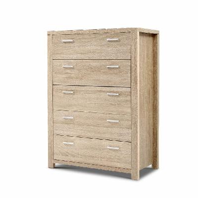 new 5 chest of drawers tallboy dresser table bedroom storage cabinet