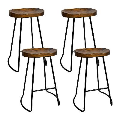 new set of 4 vintage tractor bar stools retro bar stool industrial chairs black 65c