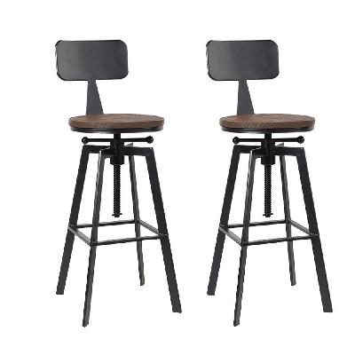 new set of 2 vintage bar stools retro kitchen bar stool industrial chairs rustic