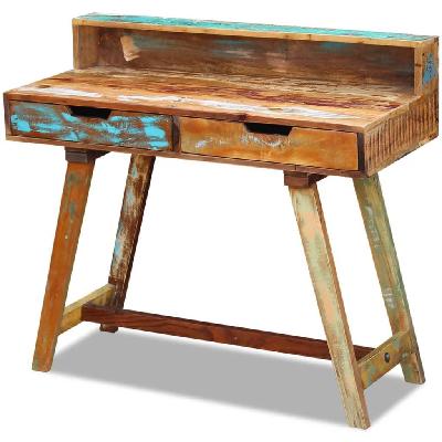 desk solid reclaimed wood 