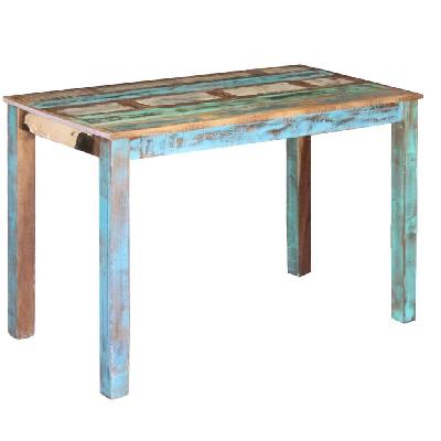 dining table solid reclaimed wood 115x60x76 cm