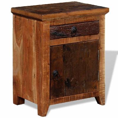 nightstand solid acacia reclaimed wood
