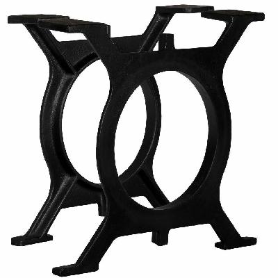 coffee table legs 2 pcs o-frame cast iron