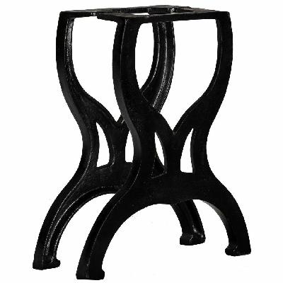 bench legs 2 pcs x-frame cast iron