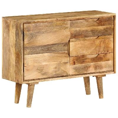 sideboard solid mango wood 90x30x69 cm 