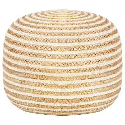handmade pouffe 45x30 cm jute 