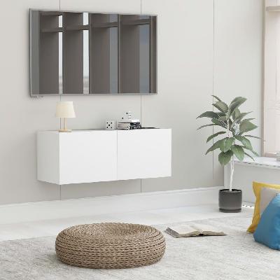 tv cabinet white 80x30x30 cm chipboard