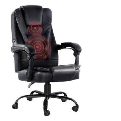 new electric massage office chairs pu leather recliner computer gaming seat black