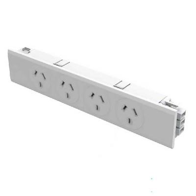 under surface power strip white 4 gpo 