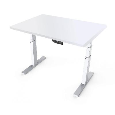 arise basix 3 stage rectangle desk white 