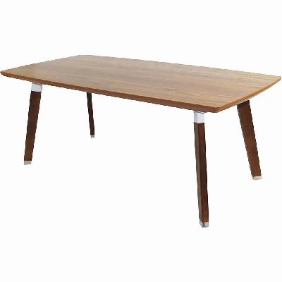 1200 x 600 coffee table american walnut with solid timber legs 