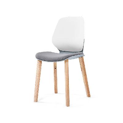 kaleido chair ashwood 4- leg grey seat 