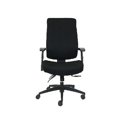 piazza afrdi 6 hi back chair black 160kg no sliding mech 