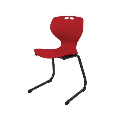 roswell chair 310h reverse cantilever frame black - seat red 