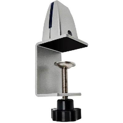 clamp-on desktop mount for rear of desk silver 