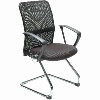 stat visitor chair black 