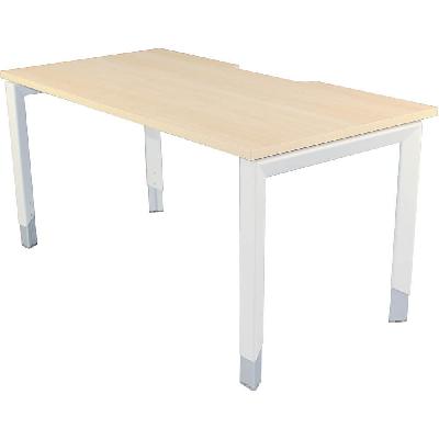 single desk 1800w x 750d x 720h (620h - 920h) snow maple 