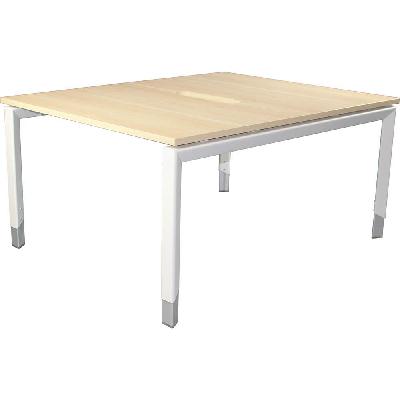 2 person back to back desk 1500w x 1500d x 720h (620h - 920h) soft maple 