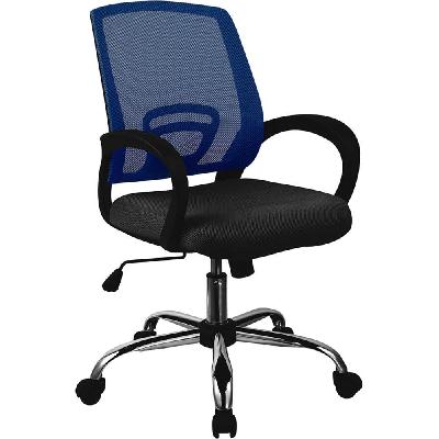 trice mid back chair blue 