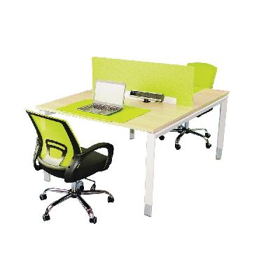 2 person back to back desk 1200w x 1500d x 720h (620h - 920h) snow maple 
