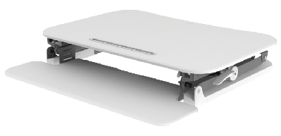 arise deskalator medium white 