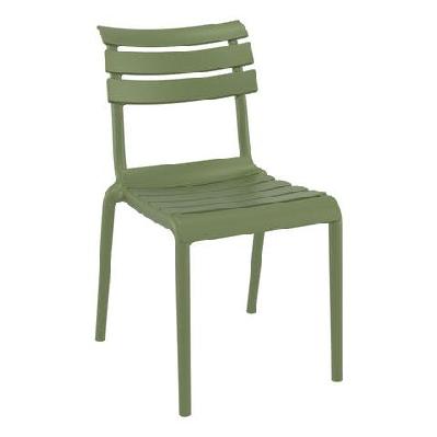 fl helen stackable hospitality outdoor chairolive green