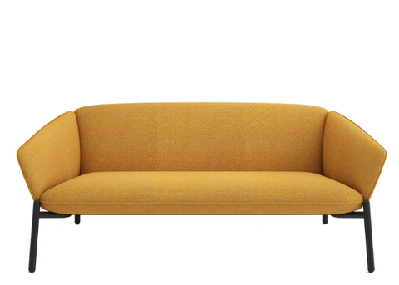 dd lexi fabric upholstered 2 seater reception area lounge dark green 