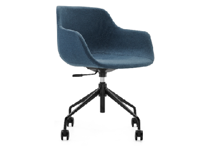 dd lottie fabric upholstered boardroom tub chairdark blue